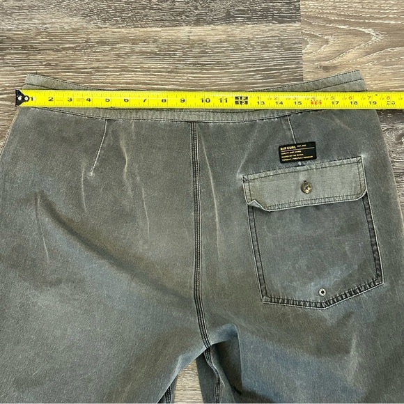 Ripcurl Surf Board Shorts Swim 36 W38 Drawstring Unlined  Beach Pool Surf Gray - Picture 11 of 15